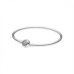Pandora Silver bangle bracelet with cubic zirconia 590720CZ