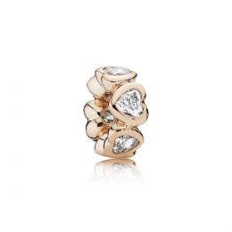 Pandora Space In My Heart Spacer-Rose & Clear CZ 781252CZ