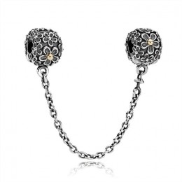 Pandora Two-toned Floral Safety Chain-Pandora 790864
