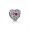 Pandora In My Heart Charm-Clear CZ & Synthetic Ruby 791168SRU