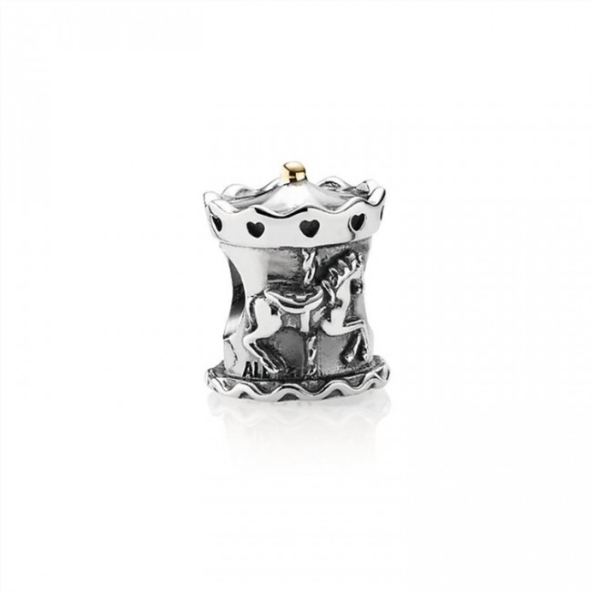 Pandora Carousel Silver and Gold Charm-791236