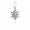 Pandora Disney-Frozen Snowflake Dangle Charm-Clear CZ 791564CZ