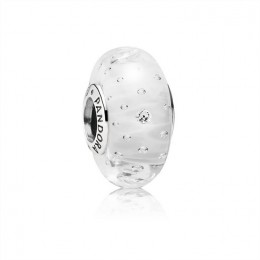 Pandora Clear Effervescence Charm-Murano Glass & Clear CZ 791617CZ
