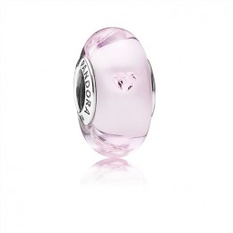 Pandora Pink Hearts Charm-Murano Glass & Pink CZ 791632PCZ