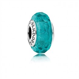 Pandora Teal Shimmer Charm-Murano Glass 791655