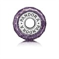Pandora Dark Purple Shimmer Charm-Murano Glass 791663