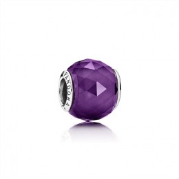 Pandora Geometric Facets Charm-Royal-Purple Crystal 791722NRP