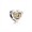 Pandora Heart silver charm with 14k pattern 791740