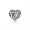 Pandora August Signature Heart Charm-Peridot 791784PE