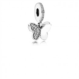 Pandora Fluttering Butterflies Dangle Charm-Clear CZ 791844CZ
