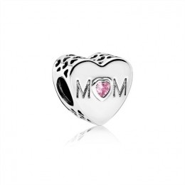 Pandora Mother Heart Charm-Pink CZ 791881PCZ