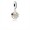 Pandora Signature Heart Dangle Charm-Clear CZ 792082CZ