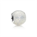 Pandora Glitter Ball Charm-Silvery Glitter Enamel 796327EN144
