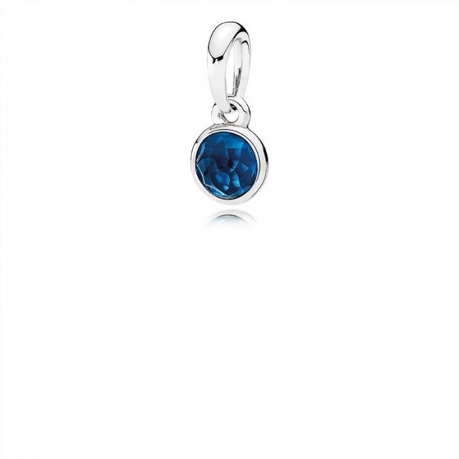 Pandora December Droplet Pendant-London Blue Crystal 390396NLB