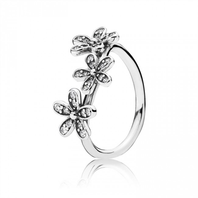 Pandora Dazzling Daisies Stackable Ring-Clear CZ 190933CZ